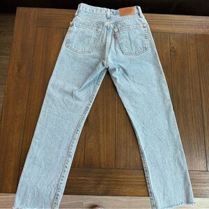 Levi women’s 501 blue jeans W23 L32